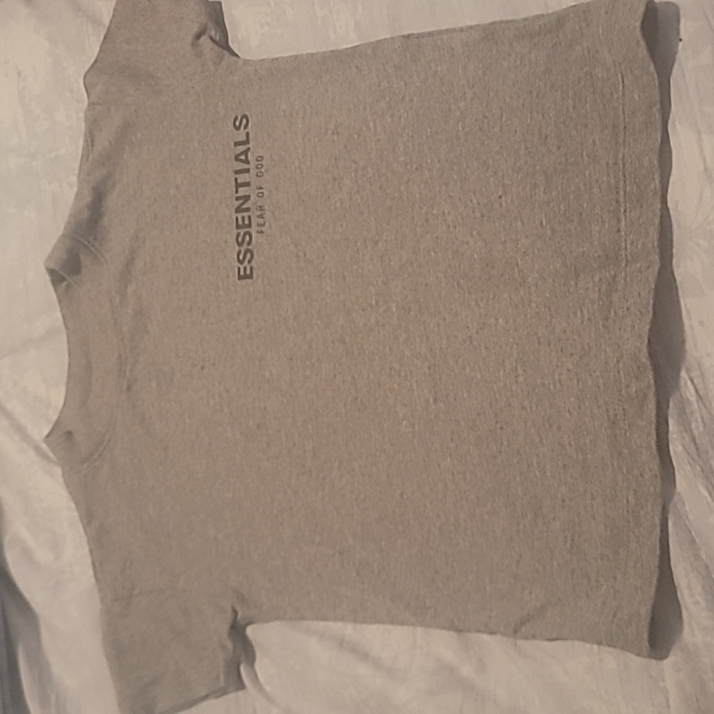 Essentials fear of god grey Shirt. Visible worn great condition